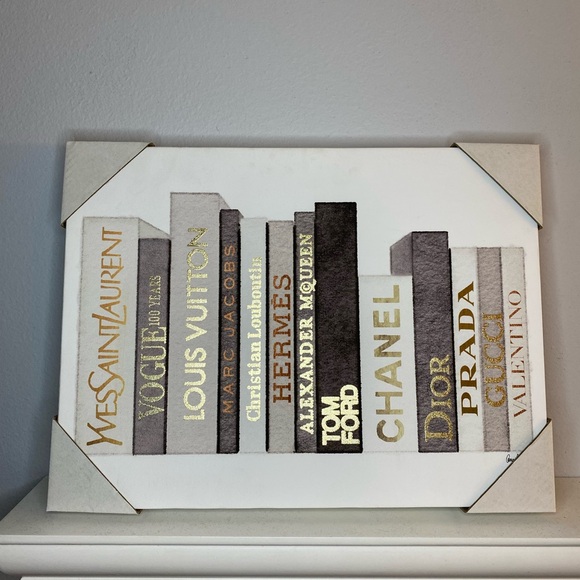 Art Lux Inspired Books Wall Art Canvas Poshmark